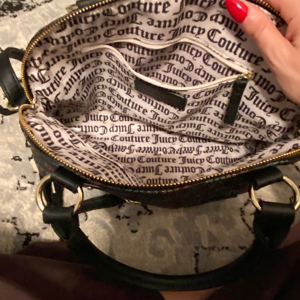 Multi color juicy couture purse with cross body strap
